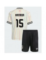 Japonsko Daichi Kamada #15 Venkovní dres pro děti MS 2026 Krátký Rukáv (+ trenýrky)